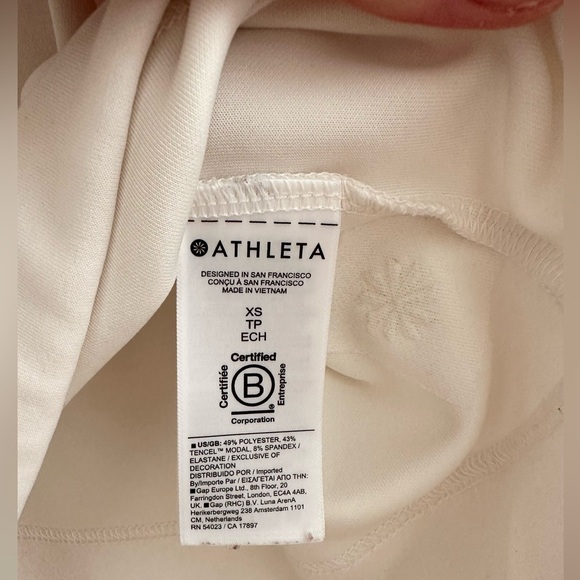 Athleta Seasoft Quarter Zip Pullover in Magnolia White size XS - Picture 9 of 9